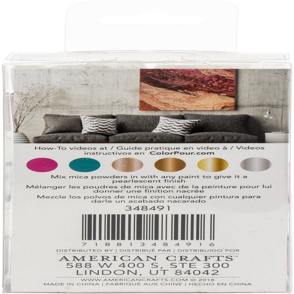 Color Pour Pearl Powder Mix-In Kit 6/Pkg-