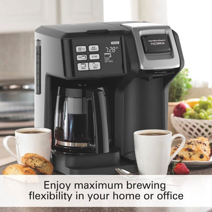 49976 Flexbrew 2-Way Coffee Maker, Plastic, Black