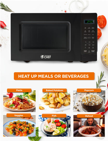 0.7 Cu. Ft. Countertop Microwave Oven, Black