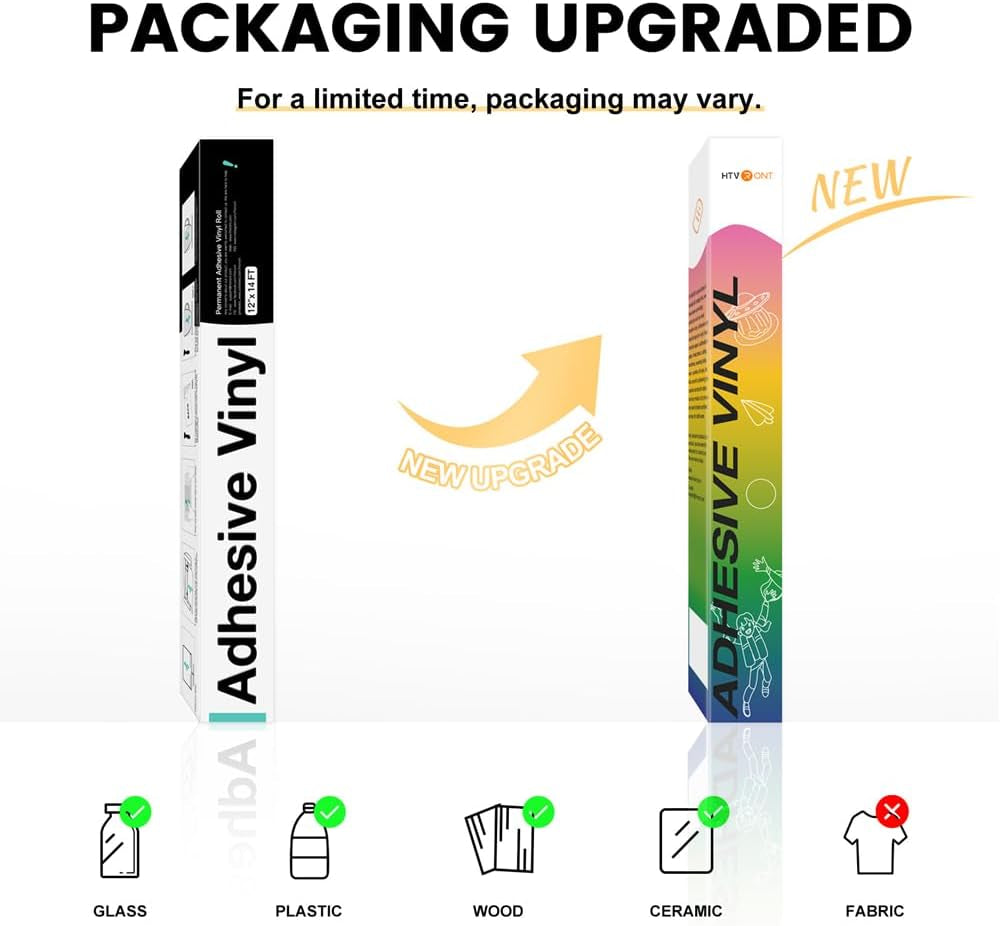 Red & Green Permanent Vinyl -12" X 14 FT Glossy Red & Glossy Forest Green Permanent Adhesive Vinyl Roll