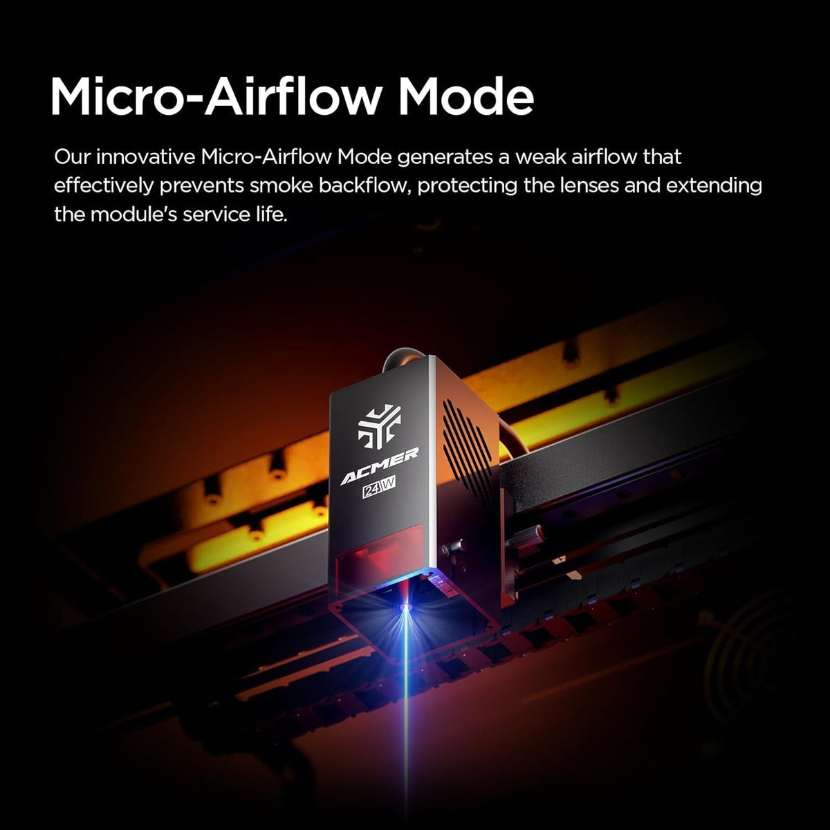 ACMER Laser Engraving Machine, P3 2IN1 Desktop Diode 10000Mw&2000Mw IR Output with Integrated Housing, Laser Cutting Built-In Camera Module and Air Assist 800Mm/S for Wood/Acrylic/Metal Class 1