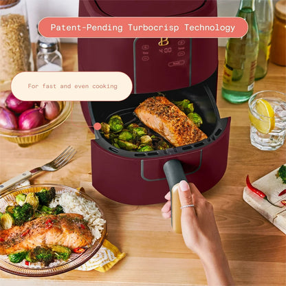 3 Qt Air Fryer with Turbocrisp Technology, Limited Edition Merlot by Drew Barrymore