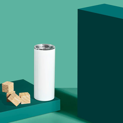 Makerflo 30 Oz Thick Sublimation Blank Tumbler Pack of 25 with Lid and Straw | Craft-Ready for DIY Gifts & Personalization (Sublimation, Epoxy, UV DTF, Vinyl, and Laser Engraving)