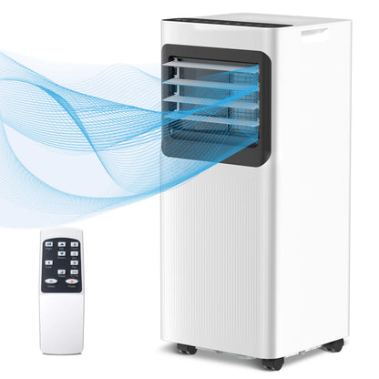 8000 BTU Ashare Portable Air Conditioner, 4-In-1 AC Unit with Fan, Cool and Dehumidifier, Sleep Mode, Remote Control, for Rooms up to 350 Sq Ft