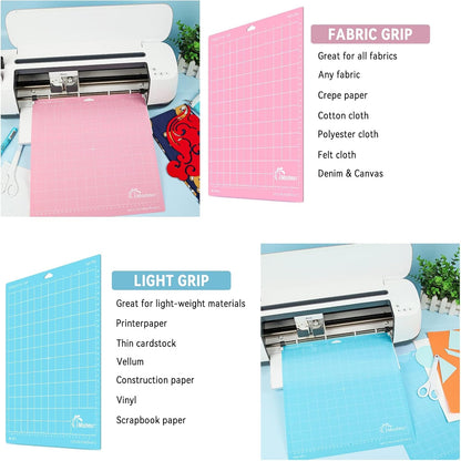 Imodeur 10 Pack Cutting Mats -12"X12" Cutting Mats for Cutting Machine Accessories - Mats for Explore Air 2/ Maker 2/3