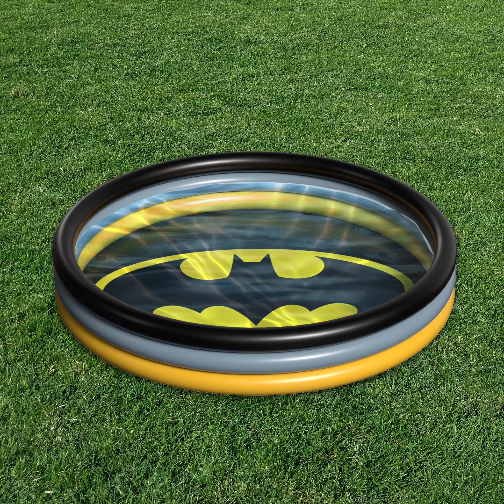 DC Comics  3-Ring Inflatable Swimming Pool, Portable Pool for Outdoor/Indoor Play, for Kids Ages 3+