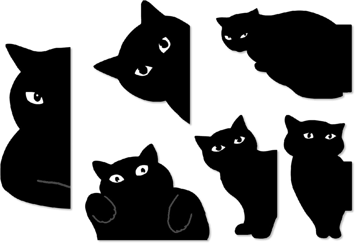 Yasest Magnetic Bookmarks - 6 Pieces Assorted Cute Book Markers Clip Set for Women Teachers Students Book Lovers Reading, for School Office Home Supplies, Kawaii Cat Magnet Page Markers