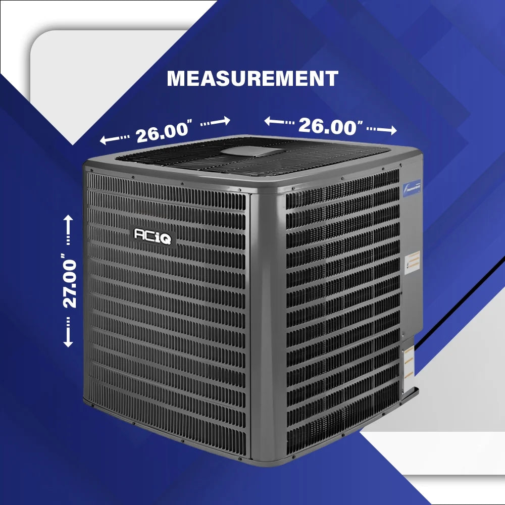 Condenser AC Unit 14.3 SEER2 1-Ton 18,000 BTU | Rotary Single Stage Room Air Conditioners | Environmentally Conscious R32-Compatible Refrigerant