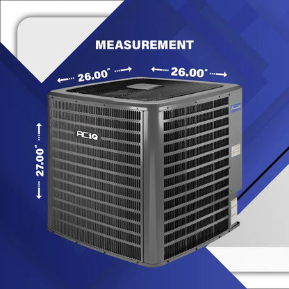Condenser AC Unit 14.3 SEER2 1-Ton 18,000 BTU | Rotary Single Stage Room Air Conditioners | Environmentally Conscious R32-Compatible Refrigerant