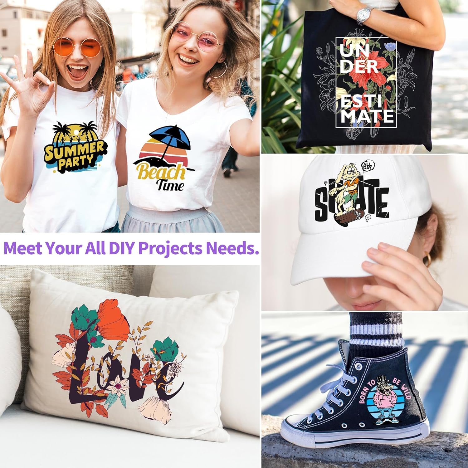 Sublimation HTV for Dark Fabric/Light Fabric 12" X 10FT - Matte White HTV Vinyl Iron on Heat Transfer Vinyl for Cotton T-Shirt Work with Sublimation Paper Sublimation Printers