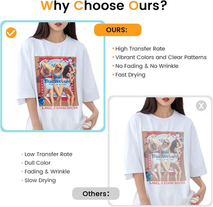 Sublimation Paper 8.5X14 Inches - 30 Sheets Sublimation Transfer Paper Compatible with Inkjet Printer, Easy to Transfer 120 Gsm Sublimination Paper for Tumblers, T-Shirts, Mugs