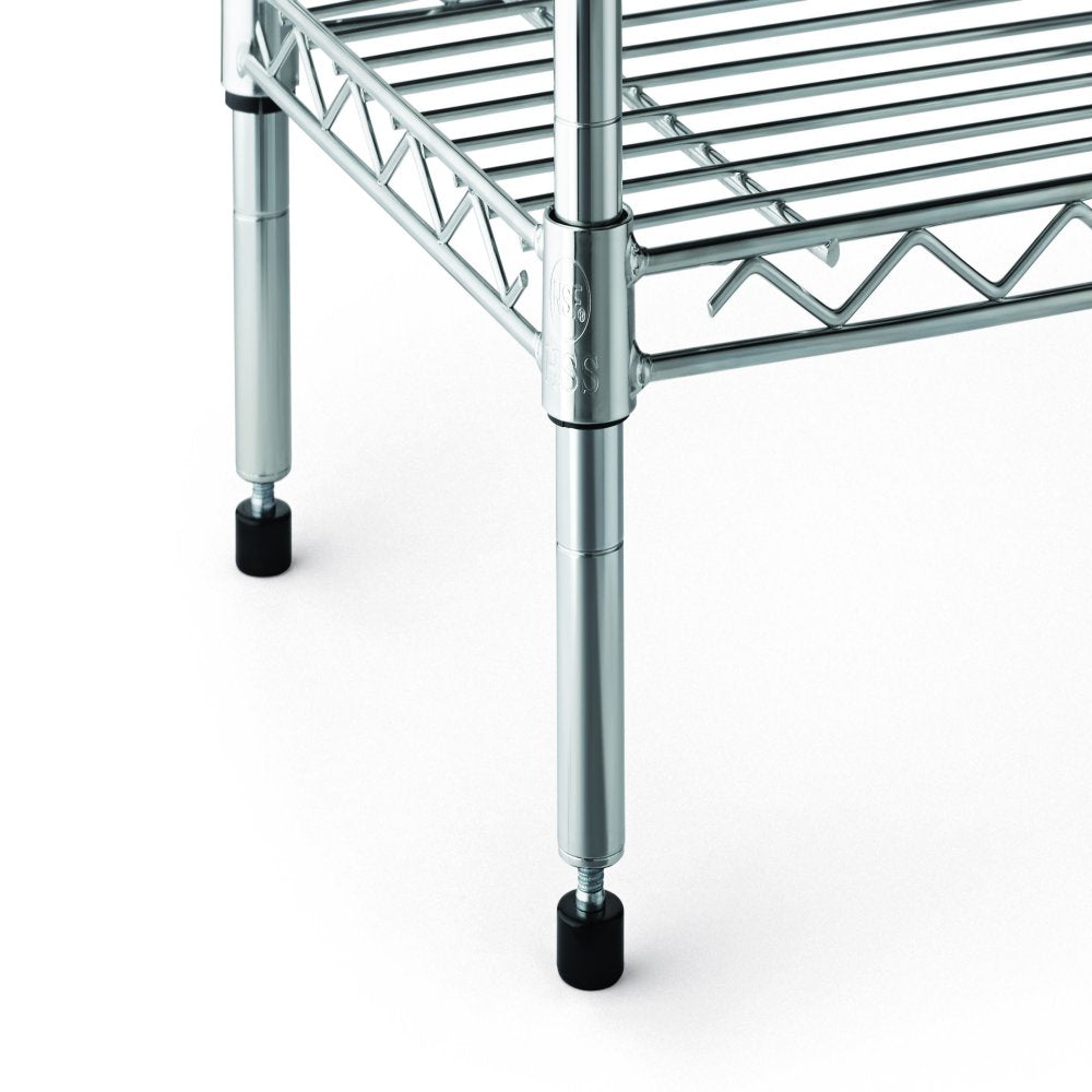 Chrome Wire 5-Tier 72" H X 36" W X 16" D, 1750Lb Total Capacity