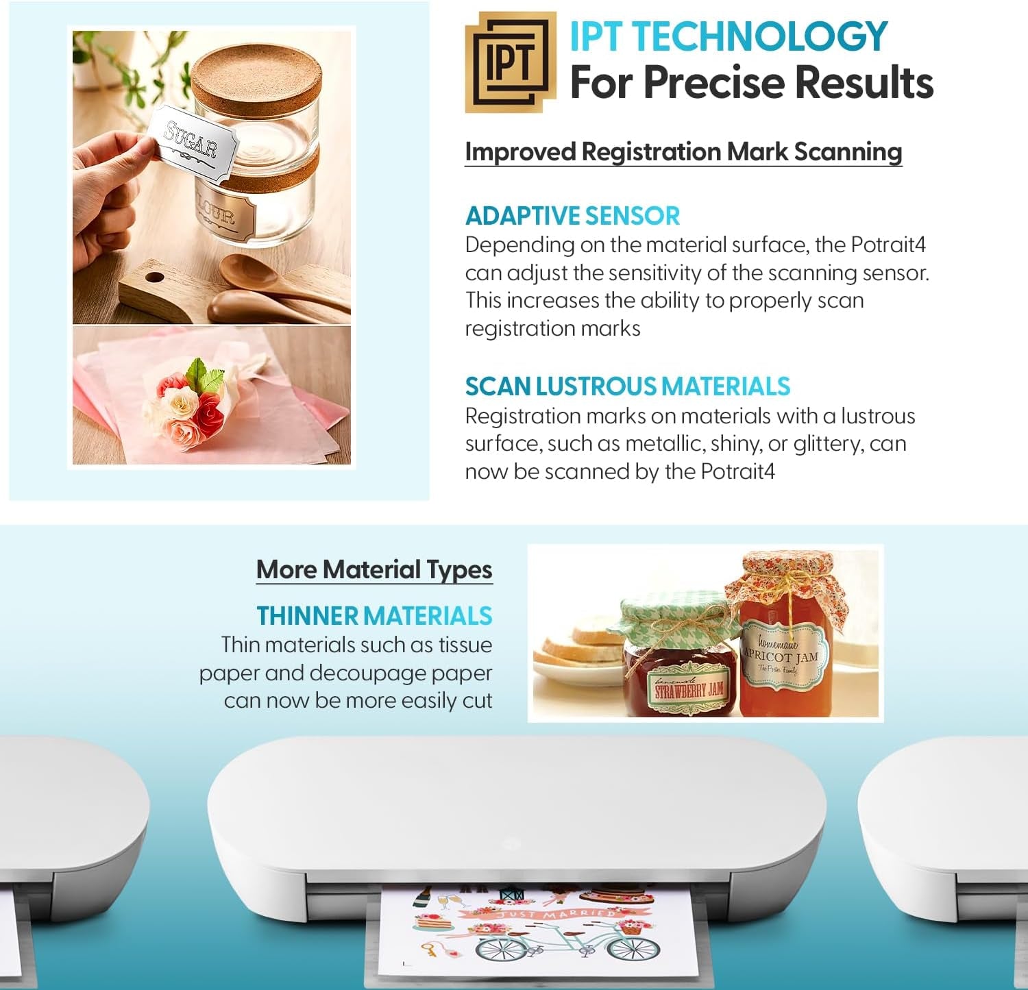 Silhouette America Portrait 4 Vinyl Cutting Machine, Deluxe Bundle - 9” Vinyl Cutter with Pixscan, Business Edition Software, 12 Sheets of HTV, 24 Sheets of Oracal, and Tool Kit for Crafters