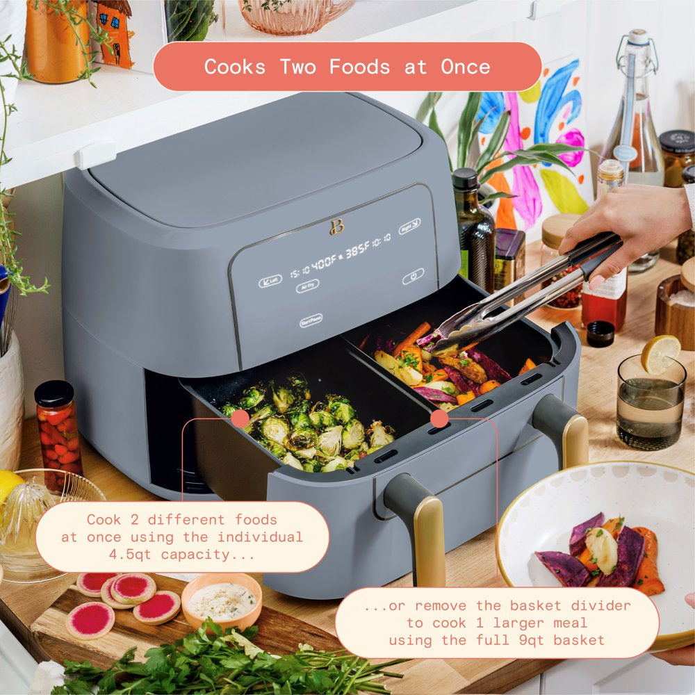 9QT Trizone Air Fryer, Cornflower Blue by Drew Barrymore