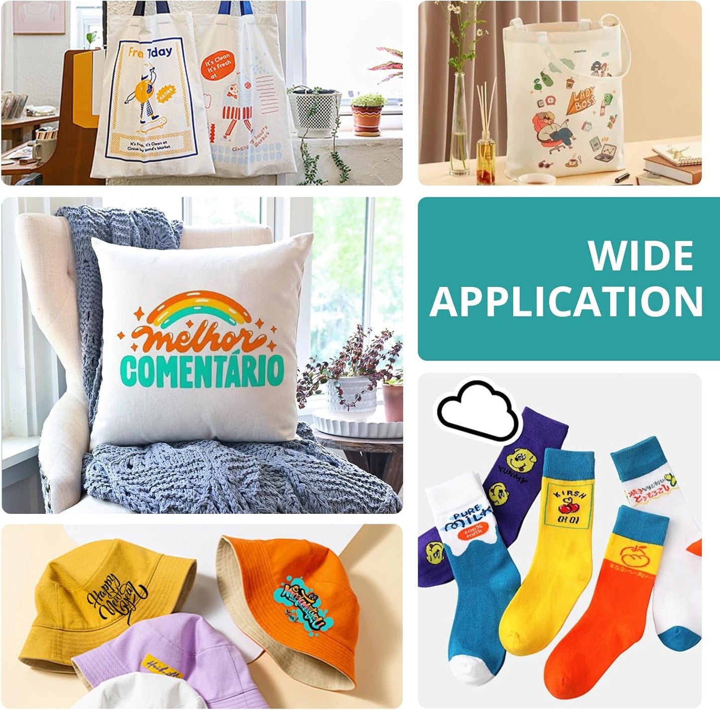 HTV Heat Transfer Vinyl Bundle (14 Pack) - 12" X 3FT HTV Vinyl Rolls, Easy to Cut Iron on Vinyl for T-Shirts, Easy to Weed Heat Transfer Vinyl