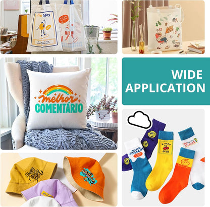 HTV Heat Transfer Vinyl Bundle (14 Pack) - 12" X 3FT HTV Vinyl Rolls, Easy to Cut Iron on Vinyl for T-Shirts, Easy to Weed Heat Transfer Vinyl