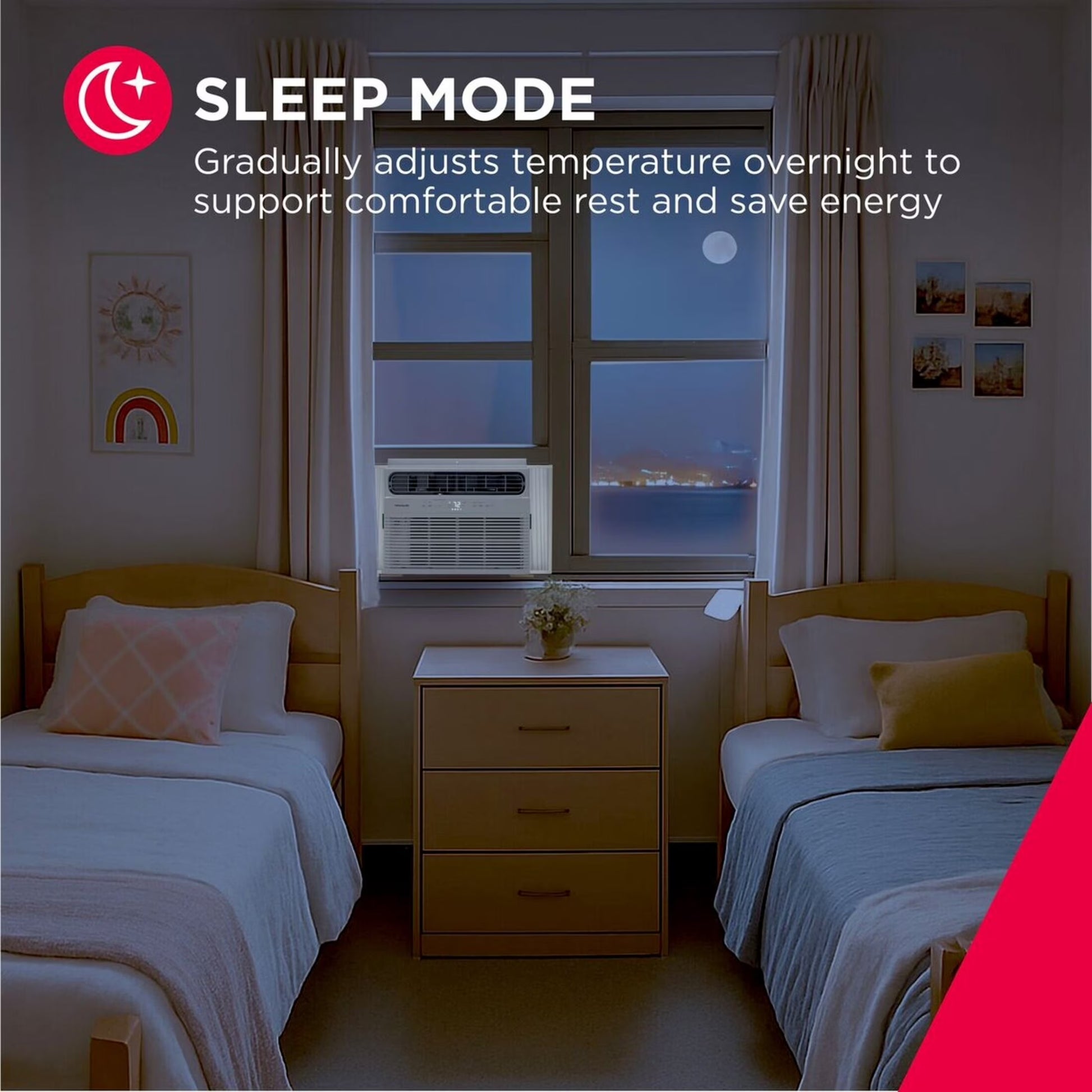 12,000 BTU Window Air Conditioner for Medium Rooms, Multi Speed Fan and Efficient Cooling
