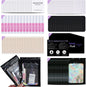 Disposable Nail Supplies Kits,Professional Manicure Press on Nail Tool Kit with Nail File,Adhesive Tabs,Nail Glue,Sticks, Prep Pads,Bags,Cards for Nail Business(Black-140Pcs20Set)