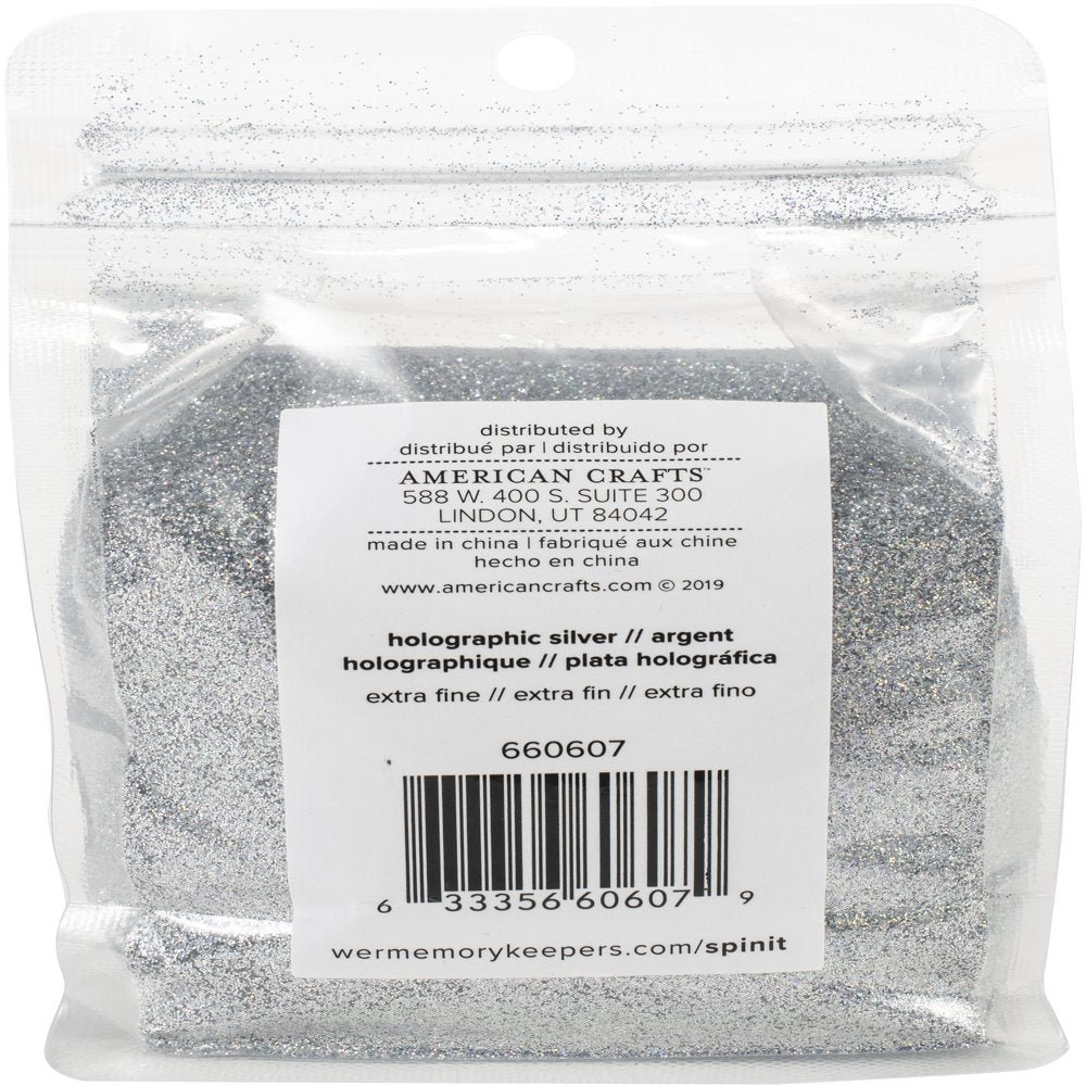 WREXFGL-607 Silver Holographic Spin It Glitter