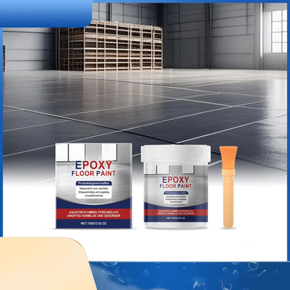 Waterproof Epoxy Floor Coating, High-Gloss Ceramic Tile Effect Floor Paint, Water-Based Non-Slip Garage Floor Coating, Long-Lasting Wear-Resistant Epoxy Sealer for Concrete Basement Garage
