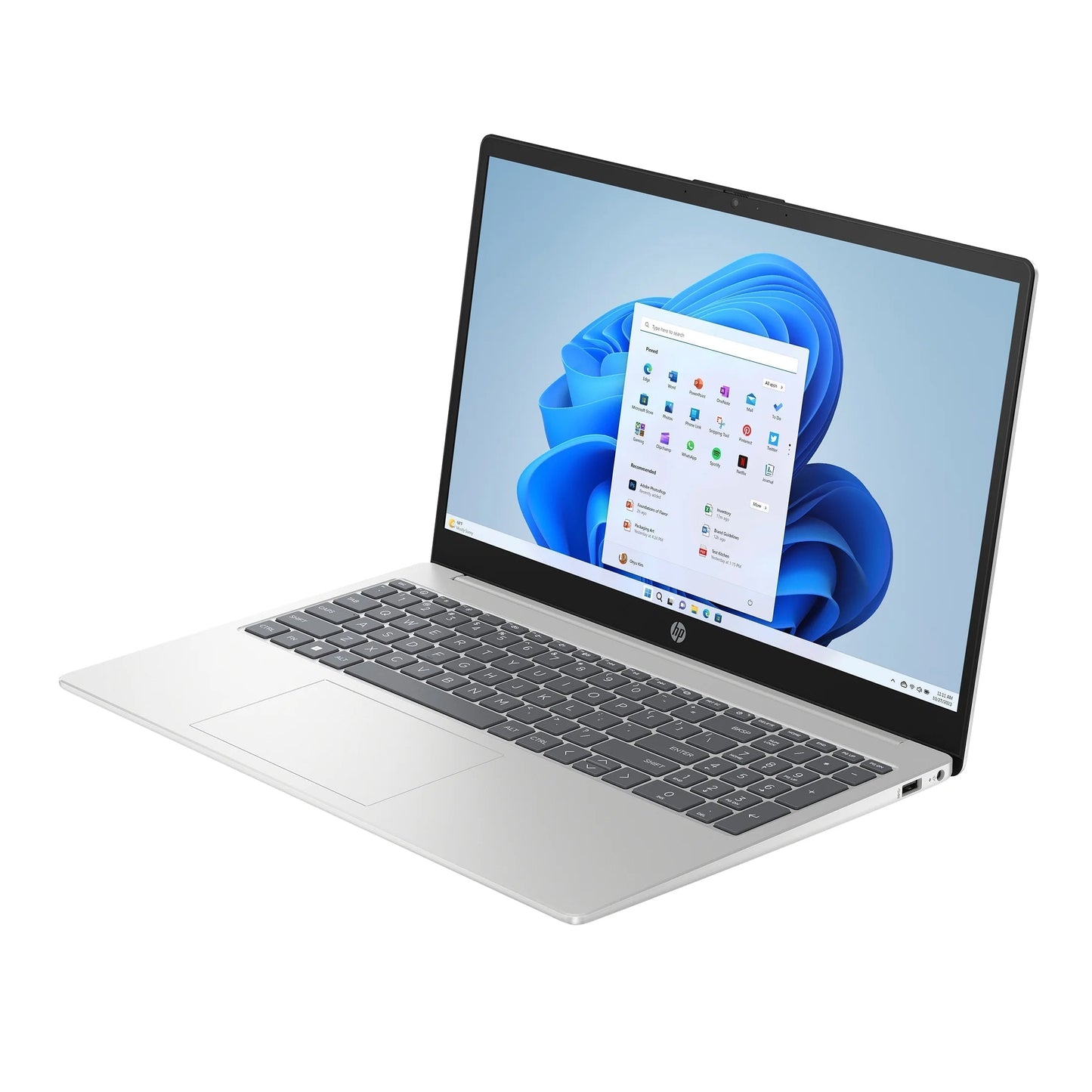 15.6 Inch Windows Laptop Intel Core I5-1235U 8GB RAM 256GB SSD Silver