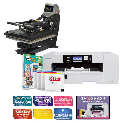 Virtuoso SG1000 Siser Easysubli Printer with Truespec 16" X 20" Hybrid Heat Press