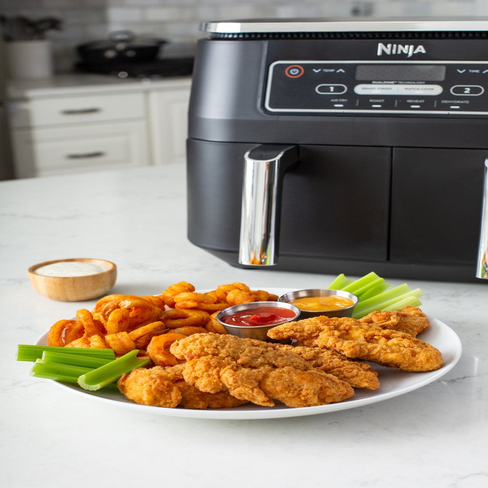 ® Foodi® 4-In-1 8-Quart. 2-Basket Air Fryer with Dualzone™ Technology- Air Fry, Roast, and More