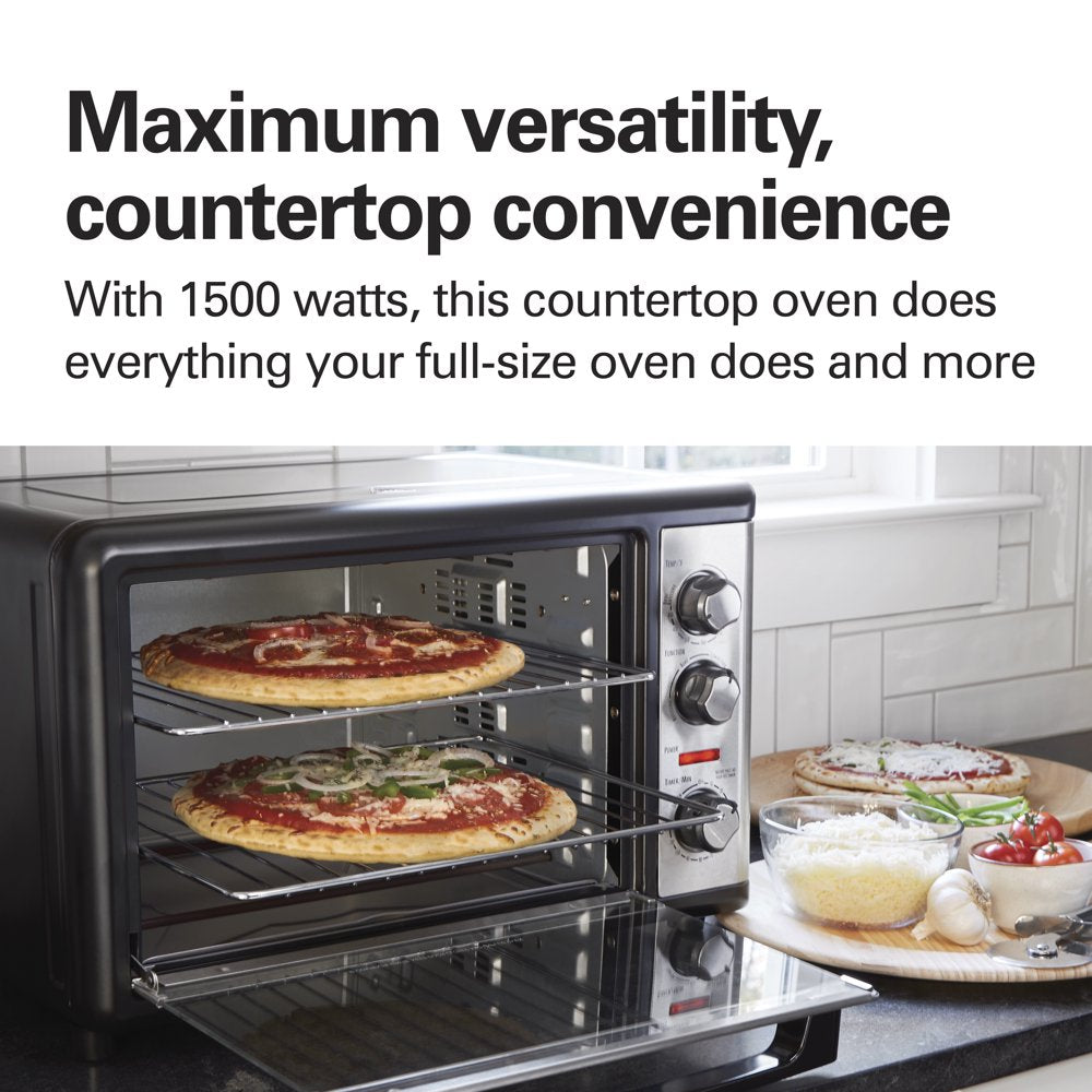 Countertop Oven with Convection and Rotisserie, Baking, Broil, Extra Large Capacity, Stainless Steel, 31108