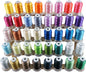 New Brothread 40 Colors Compatible with Brother Polyester Embroidery Machine Thread Kit 500M (550Y) Each Spool Compatible with Brother Babylock Janome Singer Pfaff Bernina Embroidery & Sewing Machine