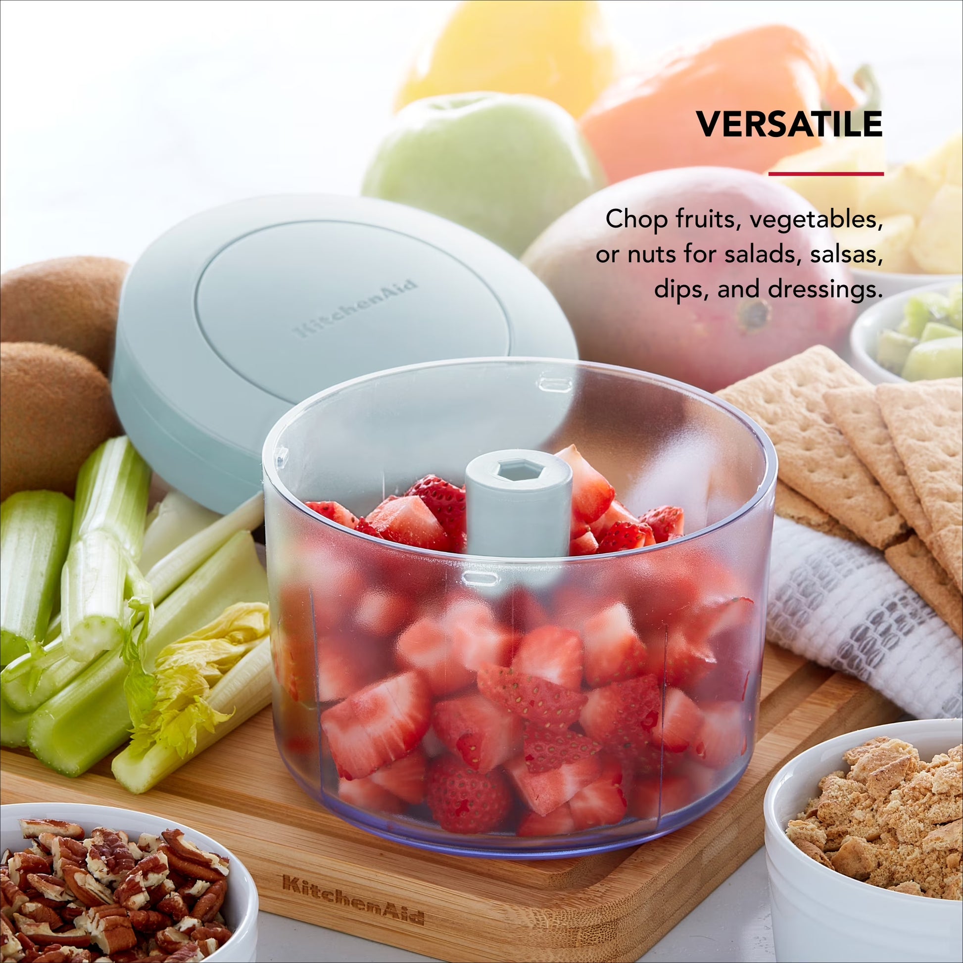 Manual Pull Food Chopper and Processor, Mineral Water