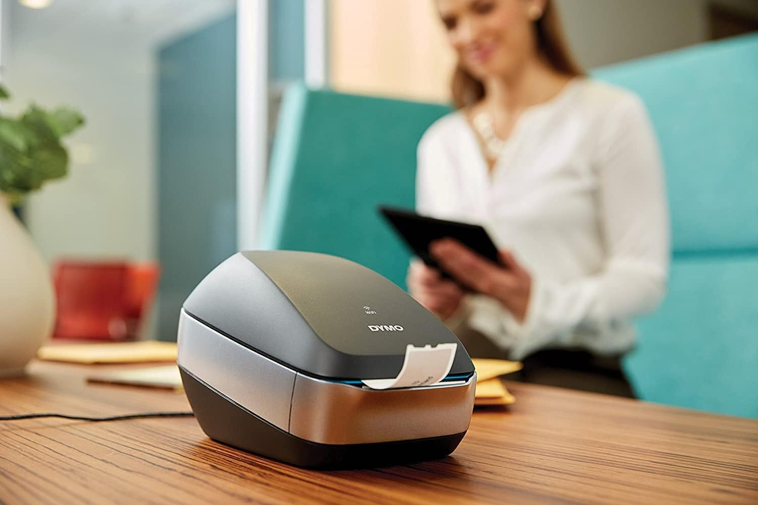 DYMO Labelwriter Wireless Label Printer | Direct Thermal Printer Great for Shipping Warehouse Labels Name Badges Barcodes and More Connect through Wi-Fi for Home & Office Organization Black