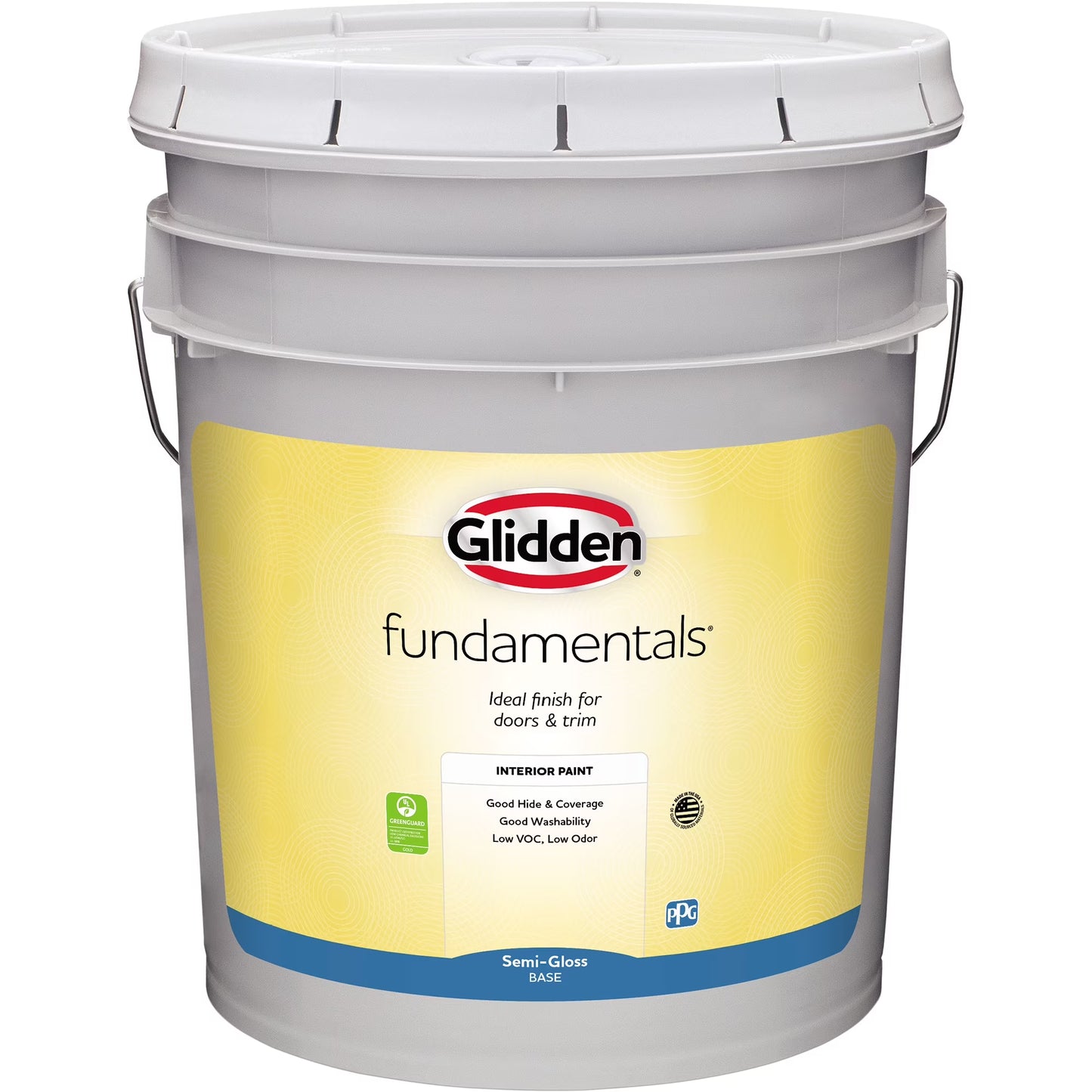Fundamentals Stepping Stone / Gray, Semi-Gloss Interior Paint, 5 Gallon