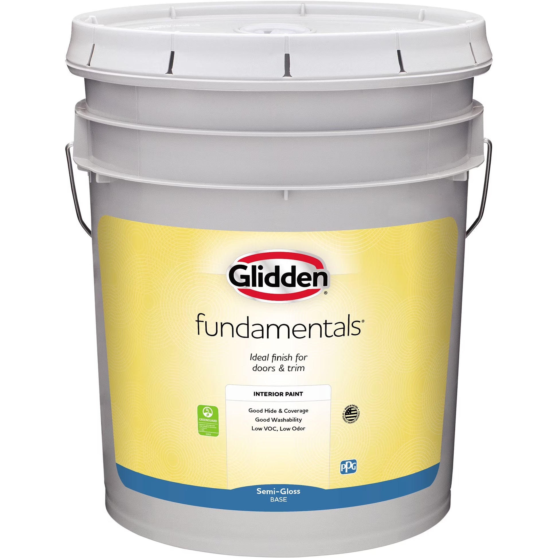 Fundamentals Stepping Stone / Gray, Semi-Gloss Interior Paint, 5 Gallon