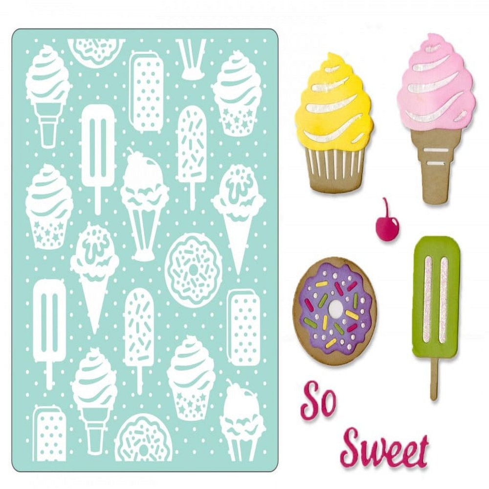 Sweet Treats Dyes Bundle: Thinlits Textured Impressions & Framelit