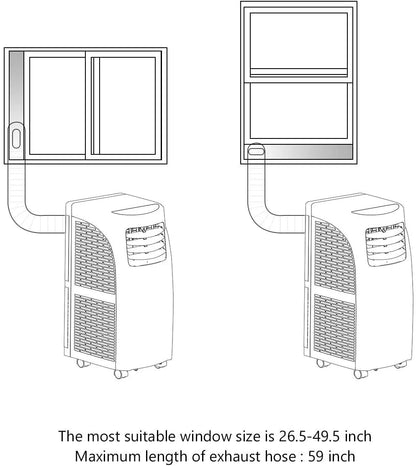 Portable Air Conditioner 5500 BTU (8000BTU ASHRAE) Dehumidifier