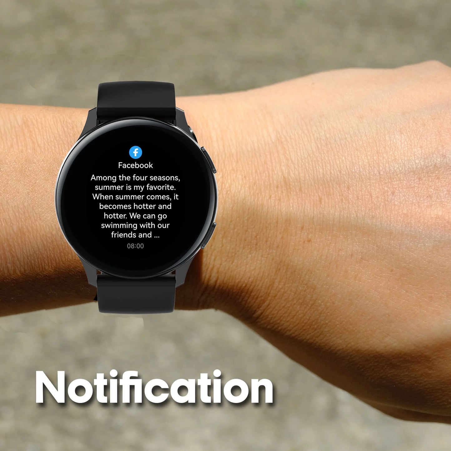 Callie Smartwatch with 1.43" AMOLED Display, Call Functionality, Heart Rate Monitor, IP68 Waterproof, 100 Workout Modes, Compatible with Iphone and Android