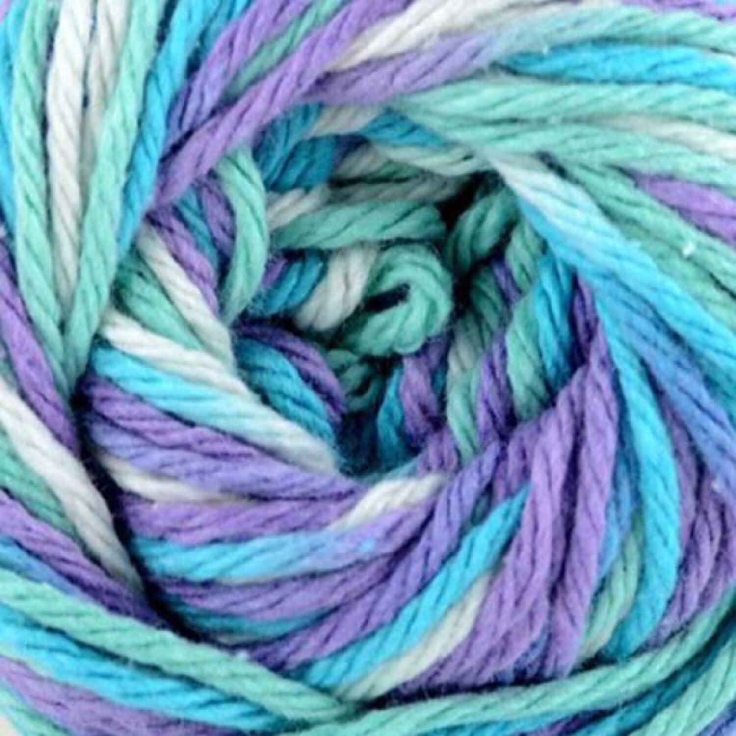 Premier Yarns Home Cotton Cone Yarn, Ideal Knitting and Crochet Supplies, Cotton-Polyester Blend, Multi, Water Lilies