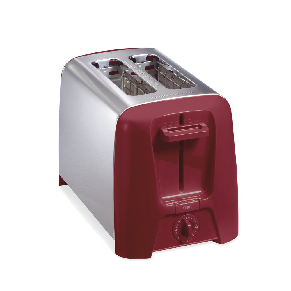 2 Slice Toaster, Extra-Wide Slots, Shade Selector, Toast Boost, Auto Shutoff, Red, 22623