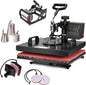 Slendor 8 in 1 Heat Press Machine 15X15 Inch 360-Degree Swing Away Digital T Shirt Pressing Machine Multifunction Heat Transfer Sublimation Combo for T Shirts Mugs Hat Plate Cap