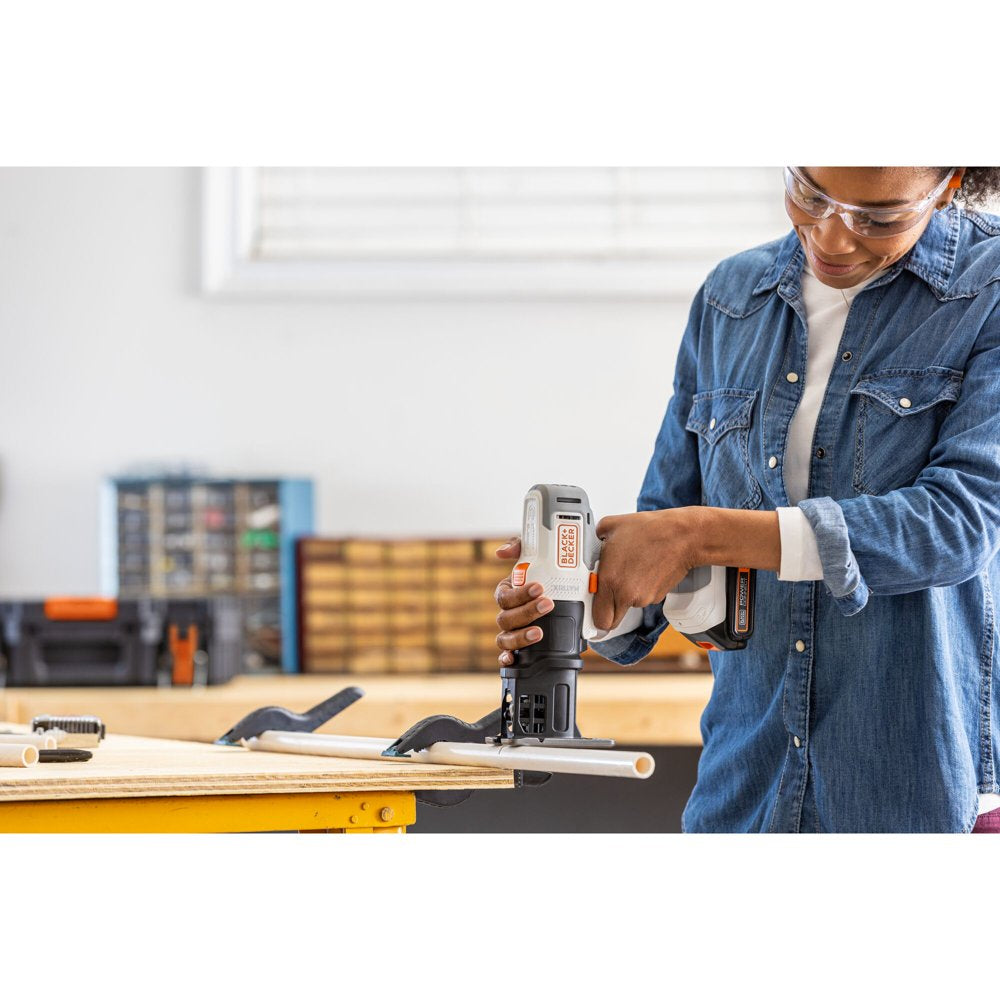 20V Max Matrix Cordless Combo Kit, 6-Tool, White and Orange, Model BDCDMT1206KITWC