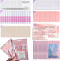 Disposable Nail Supplies Kits,Professional Manicure Press on Nail Tool Kit with Nail File,Adhesive Tabs,Nail Glue,Sticks, Prep Pads,Bags,Cards for Nail Business (140Pcs20Set-Pink)