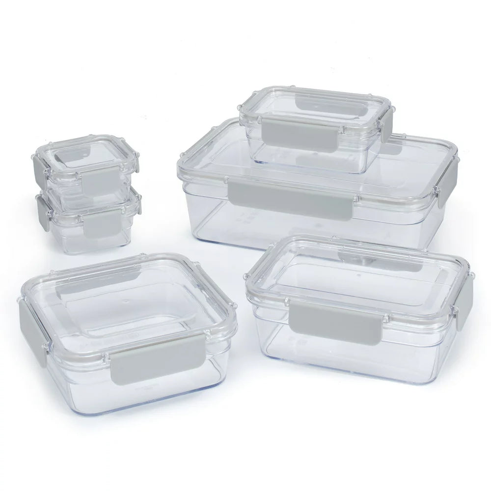 12 Piece Tritan Stain-Proof Food Storage Container Set