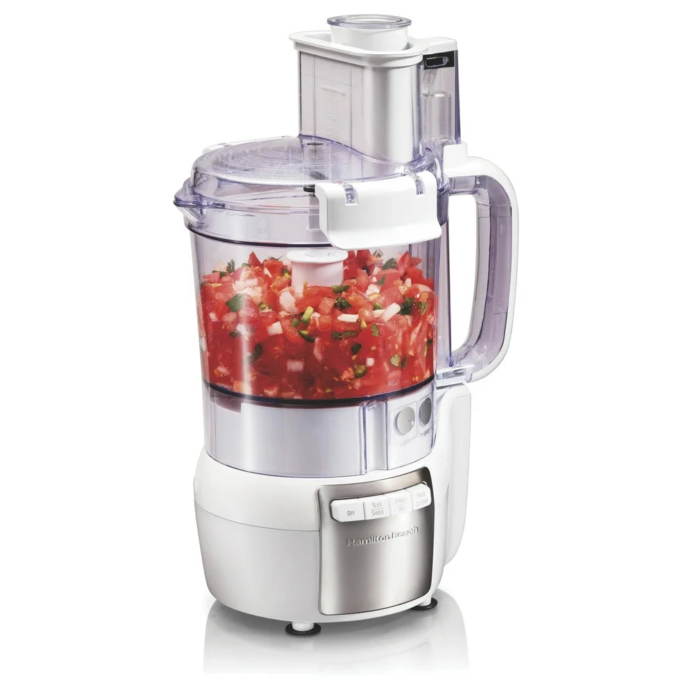 Stack and Snap Food Processor, 12 Cup Capacity, 450 Watts, White, 70729