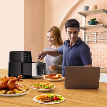 Air Fryer, 8-In-1 Airfryer Oven with Viewing Window Smart Touch 5.3 Quart