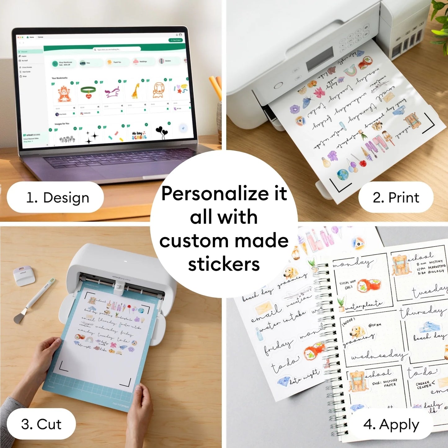Cricut Joy Xtra Sticker and Vinyl Starter Bundle Set