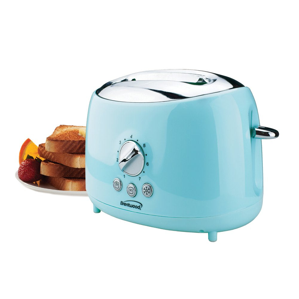 Cool-Touch 2-Slice Retro Toaster with Extra-Wide Slots (Blue)