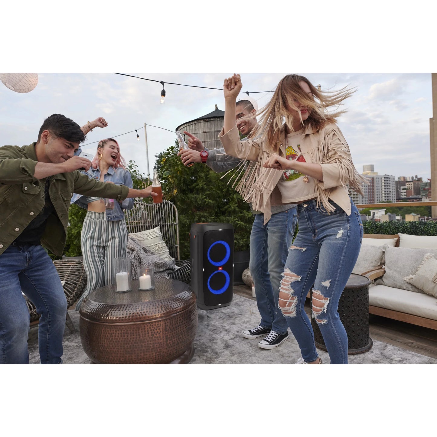 Partybox 310 - Portable Party Speaker with Dazzling Lights and Powerful  Pro Sound - Black