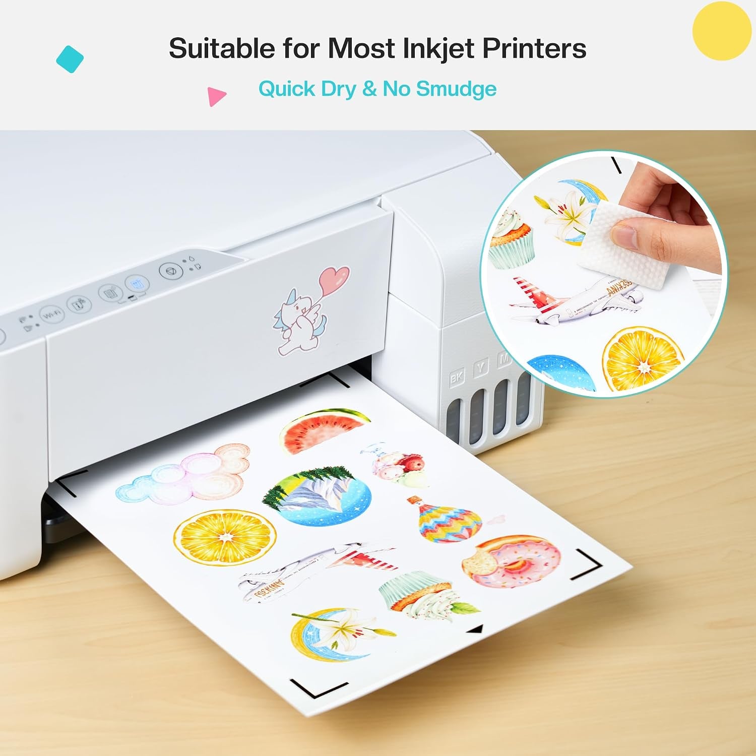 Likcut Printable Magnetic Sheets for Inkjet Printer, 8.5"X11" Flexible Magnetic Paper Sheets for Create Custom Magnets, DIY Crafts, Photo, Fridge Magnets, Cruise Ship Essentials, Labels, 10 Sheets