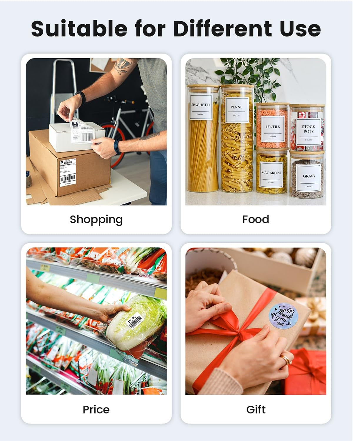 Phomemo Bluetooth Shipping Label Printer, 241BT 4X6 Wireless Thermal Label Printer for Small Business, Labels Printers for Shipping Package, Compatible with Iphone, Android, Amazon, Shopify, Black