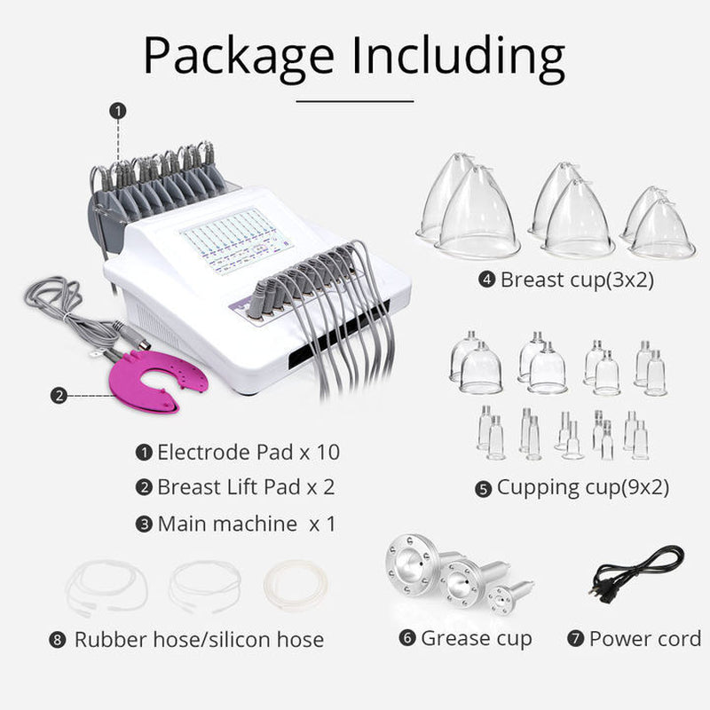 Breast Butt Enlargement Body Shapping BIO & EMS Vaccum Microcurrent Machine Home